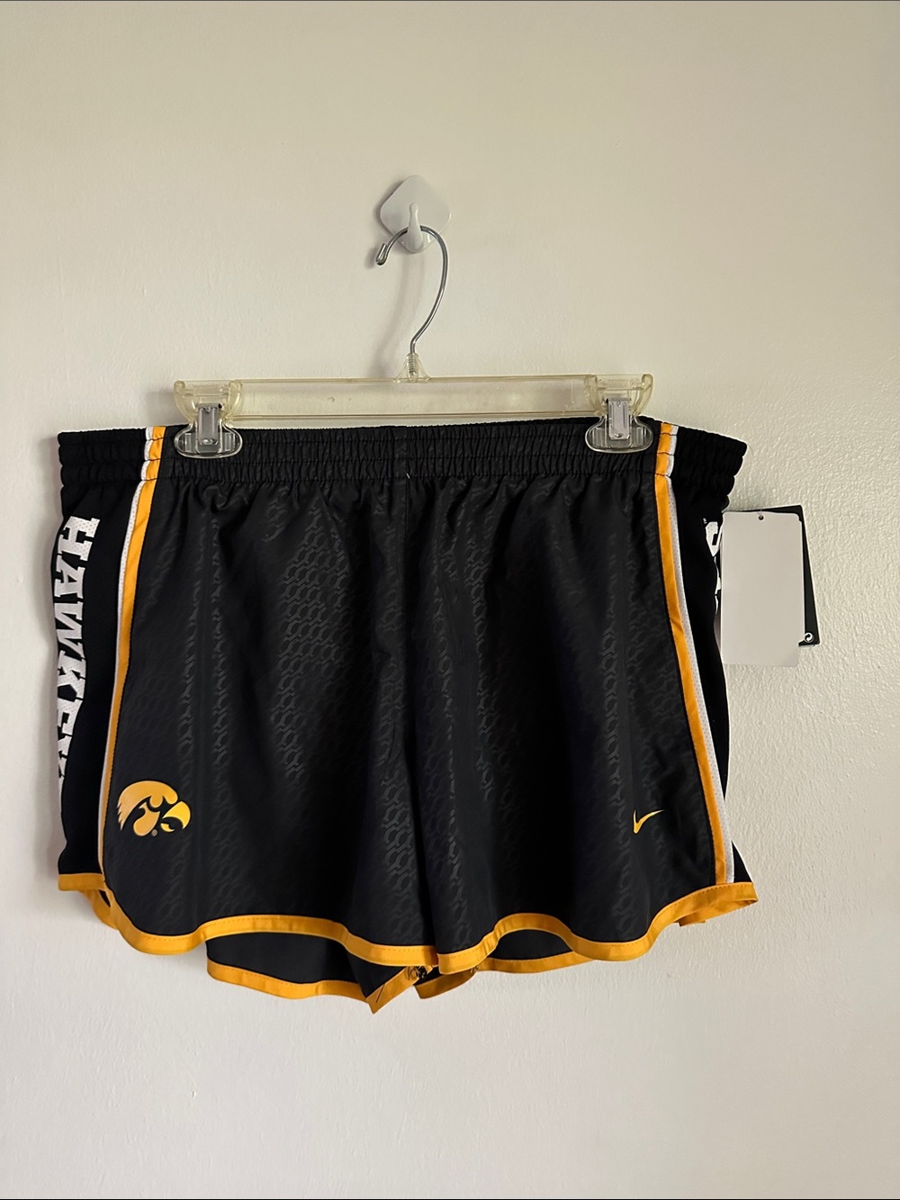 Nike Women’s Black & Gold Iowa Hawkeyes Athletic Shorts